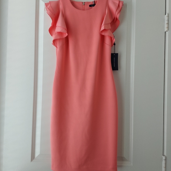 NWT Tommy Hilfiger Ruffle Sleeve Dress - Picture 7 of 14